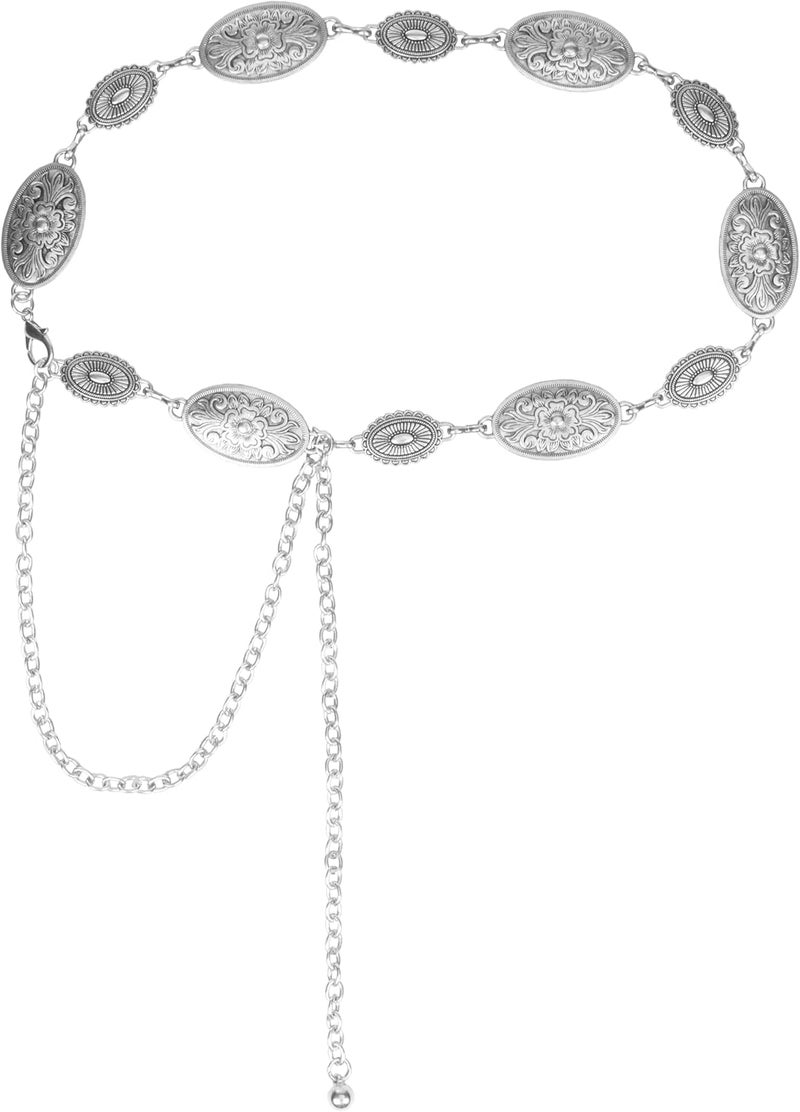 Voenkca Western Belts for Woman-Cowgirl-Cowboy-Country-Chain-Belt - Image 1